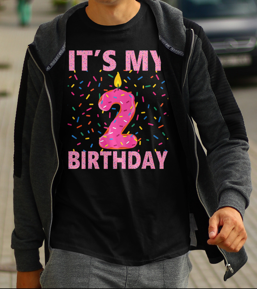 It's My 2 Birthday Kids Sweet Donut T-Shirt
