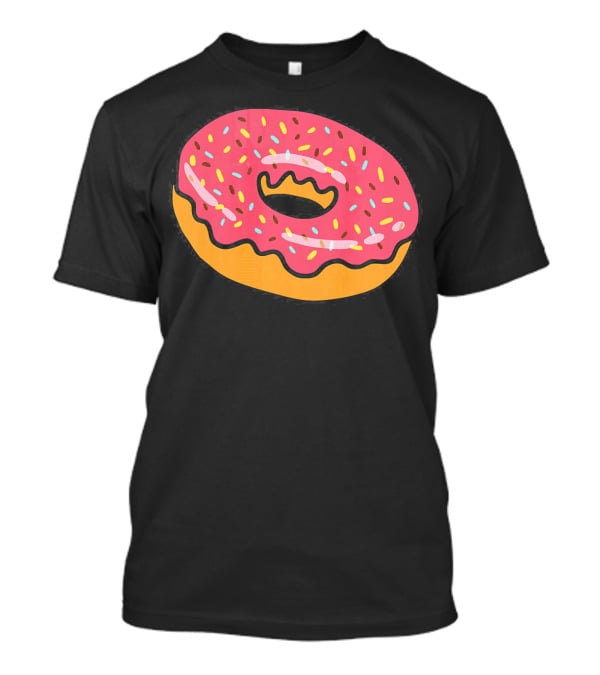 Pink Frosted Donut With Sprinkles T-Shirt