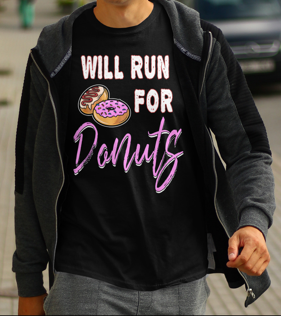 Will Run For Donuts Donut Lover's Delight T-Shirt