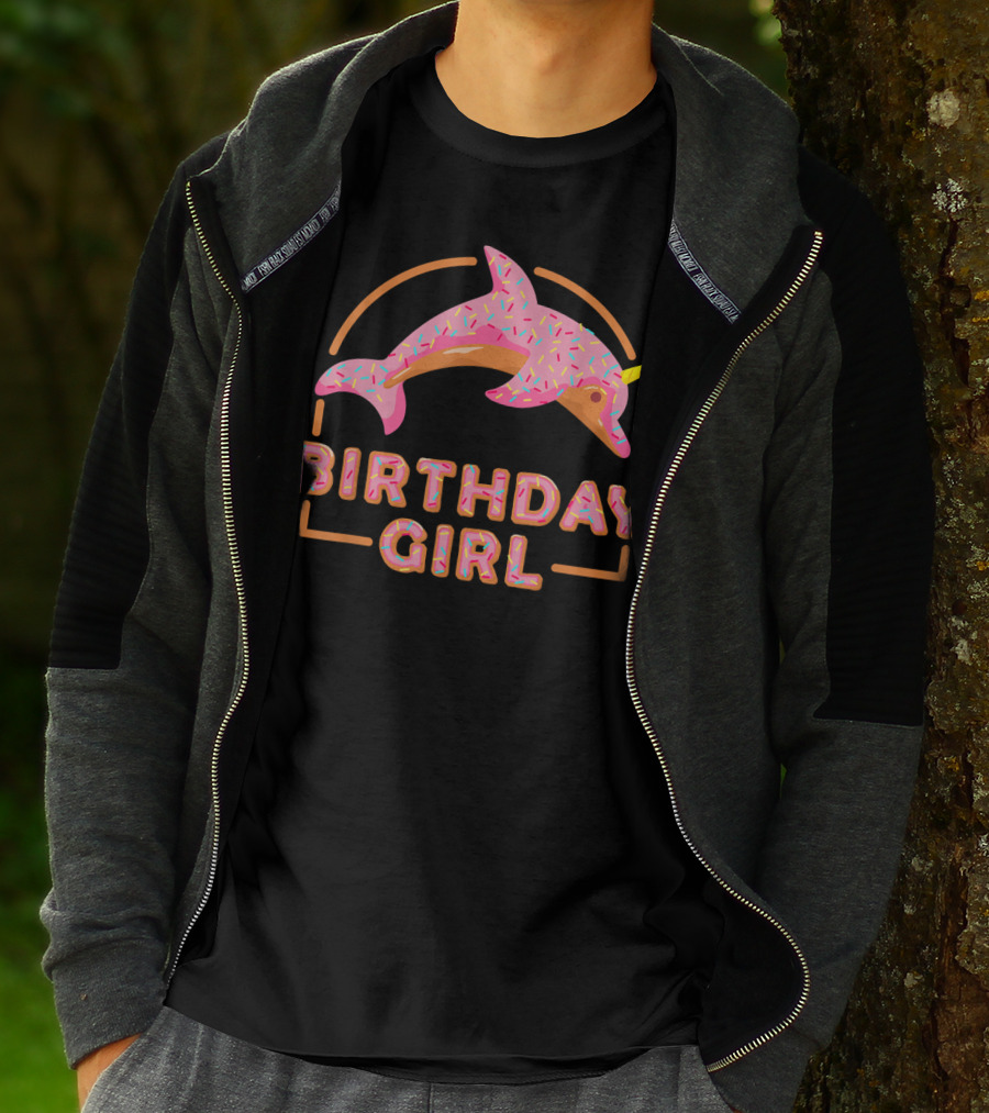 Birthday Girl Sweet Dolphicorn Donut Bday T-Shirt