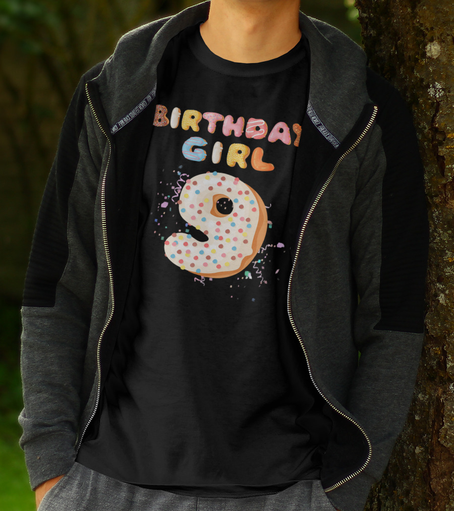 Birthday Girl Donut 9 T-Shirt