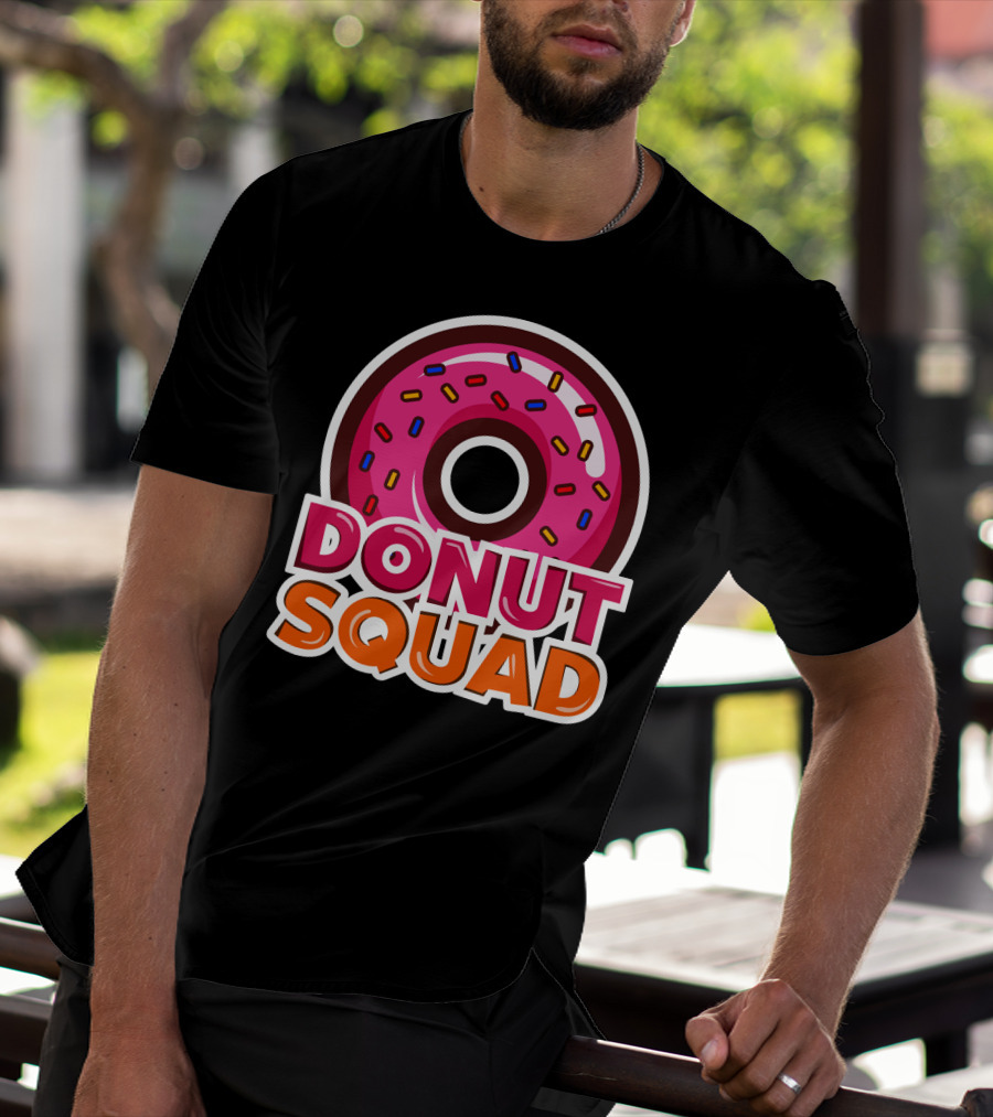 Cool Donut Squad Funny Doughnut Group With Sprinkles T-Shirt
