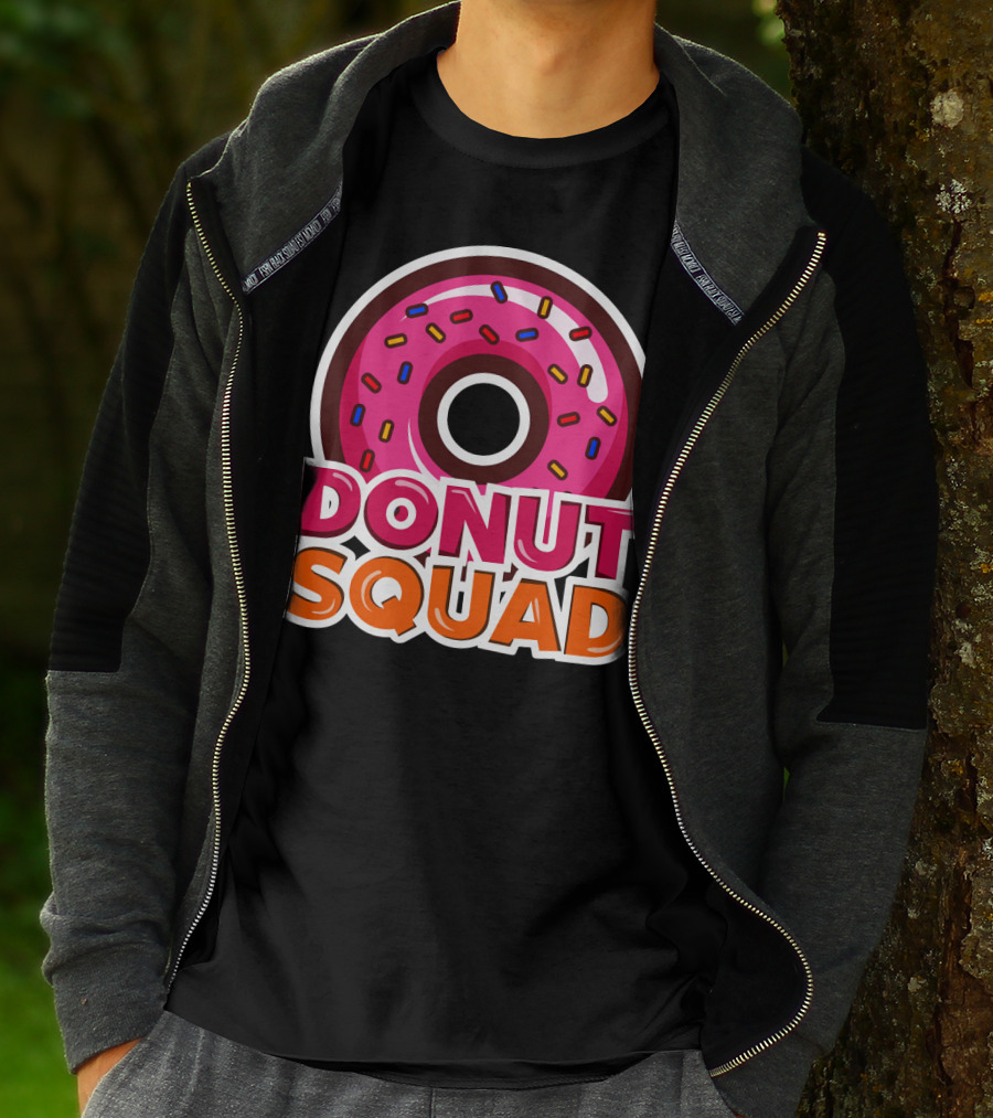 Cool Donut Squad Funny Doughnut Group With Sprinkles T-Shirt