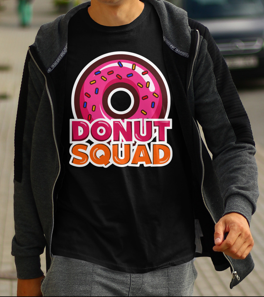 Cool Donut Squad Funny Doughnut Group With Sprinkles T-Shirt