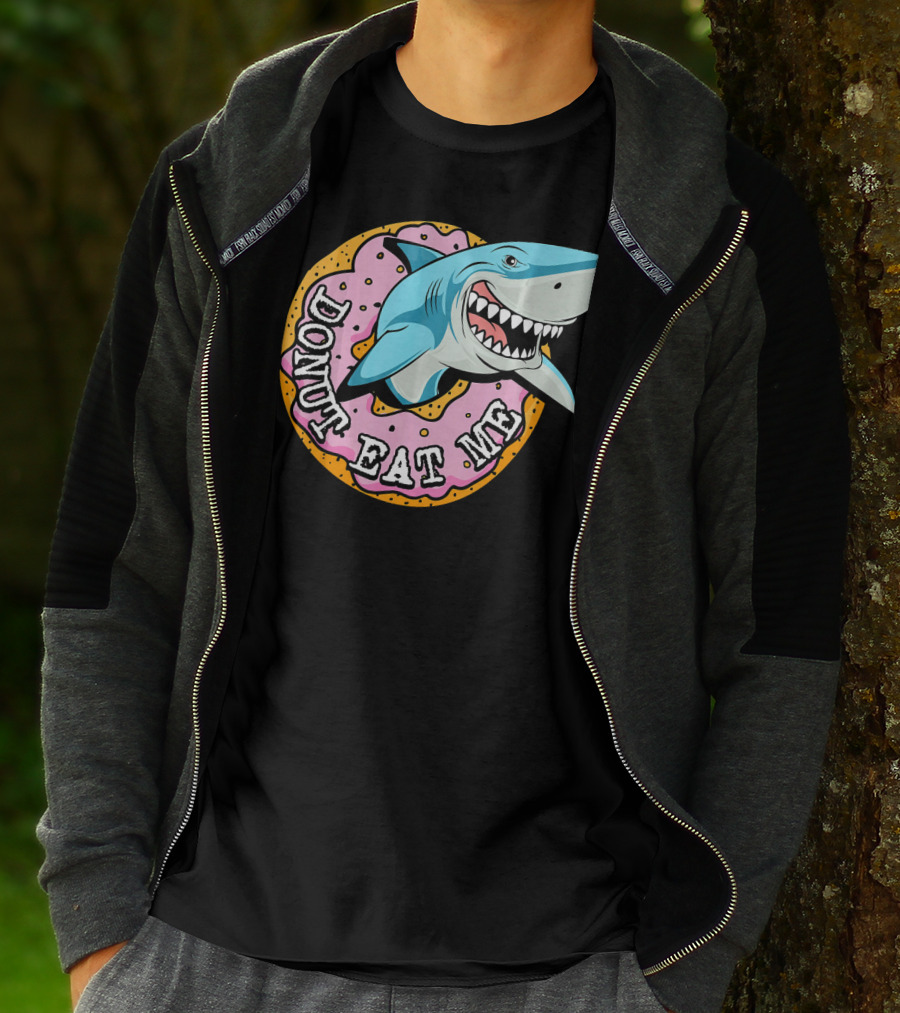 Donut Eat Me Shark Ocean Me T-Shirt