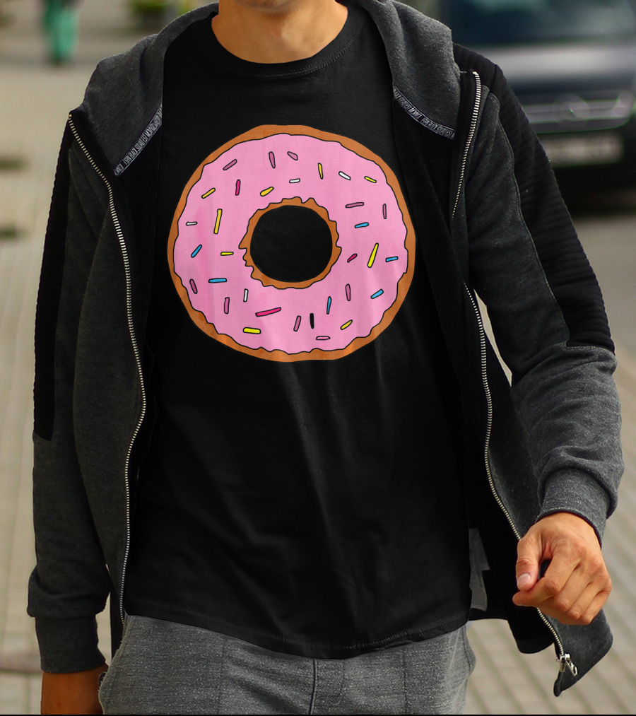 Pink Sprinkled Donuts Delicious Sweets Foodie T-Shirt