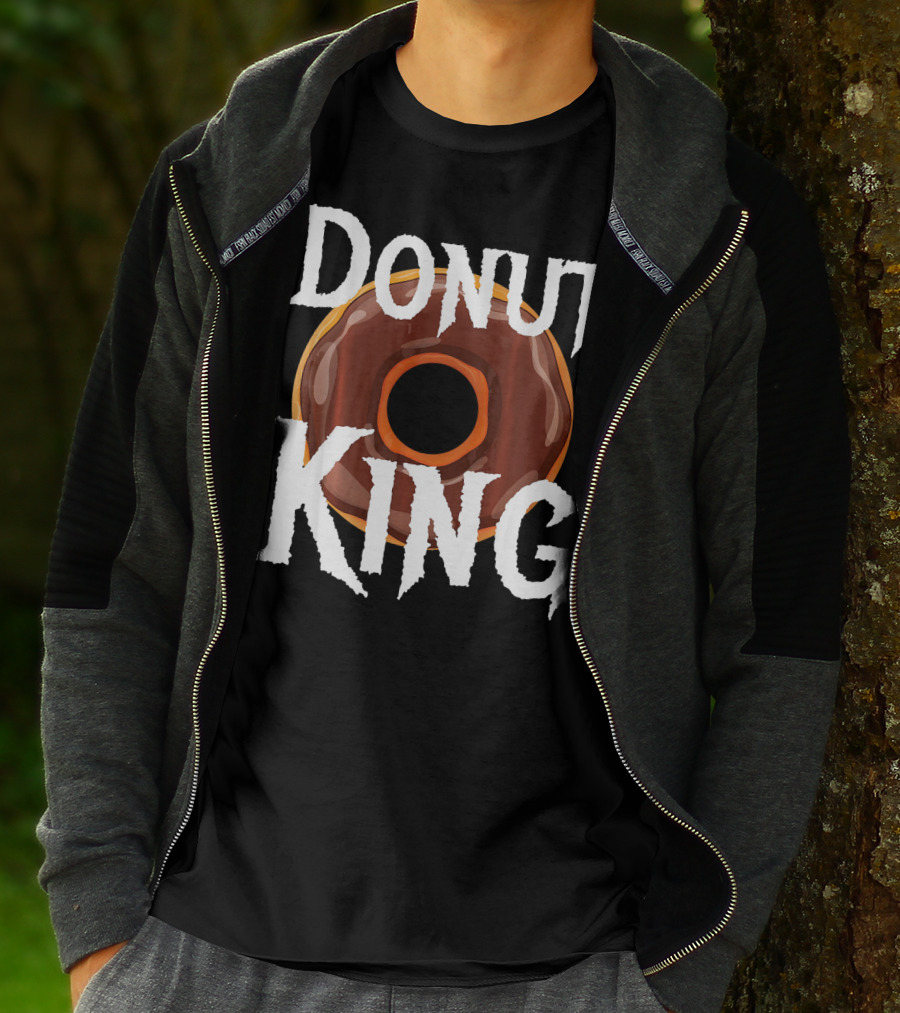 Donut King Food Lover Chocolate Glazed Enthusiast T-Shirt