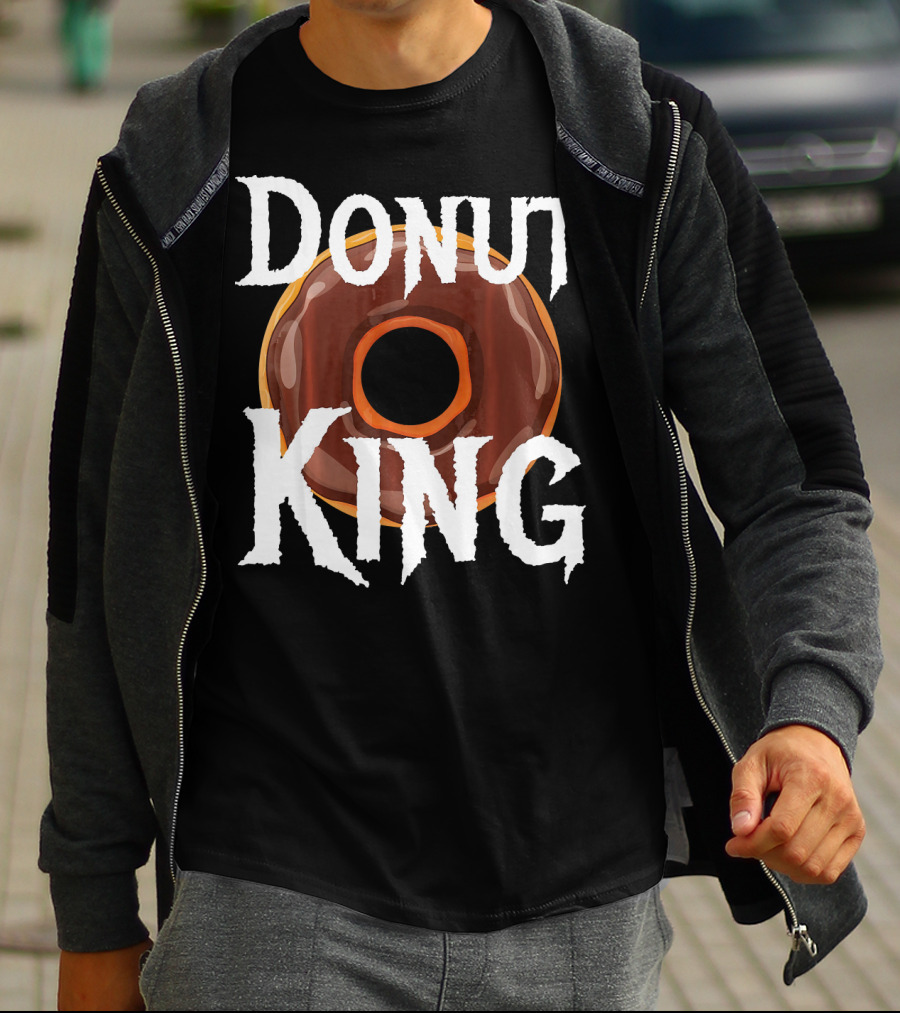Donut King Food Lover Chocolate Glazed Enthusiast T-Shirt