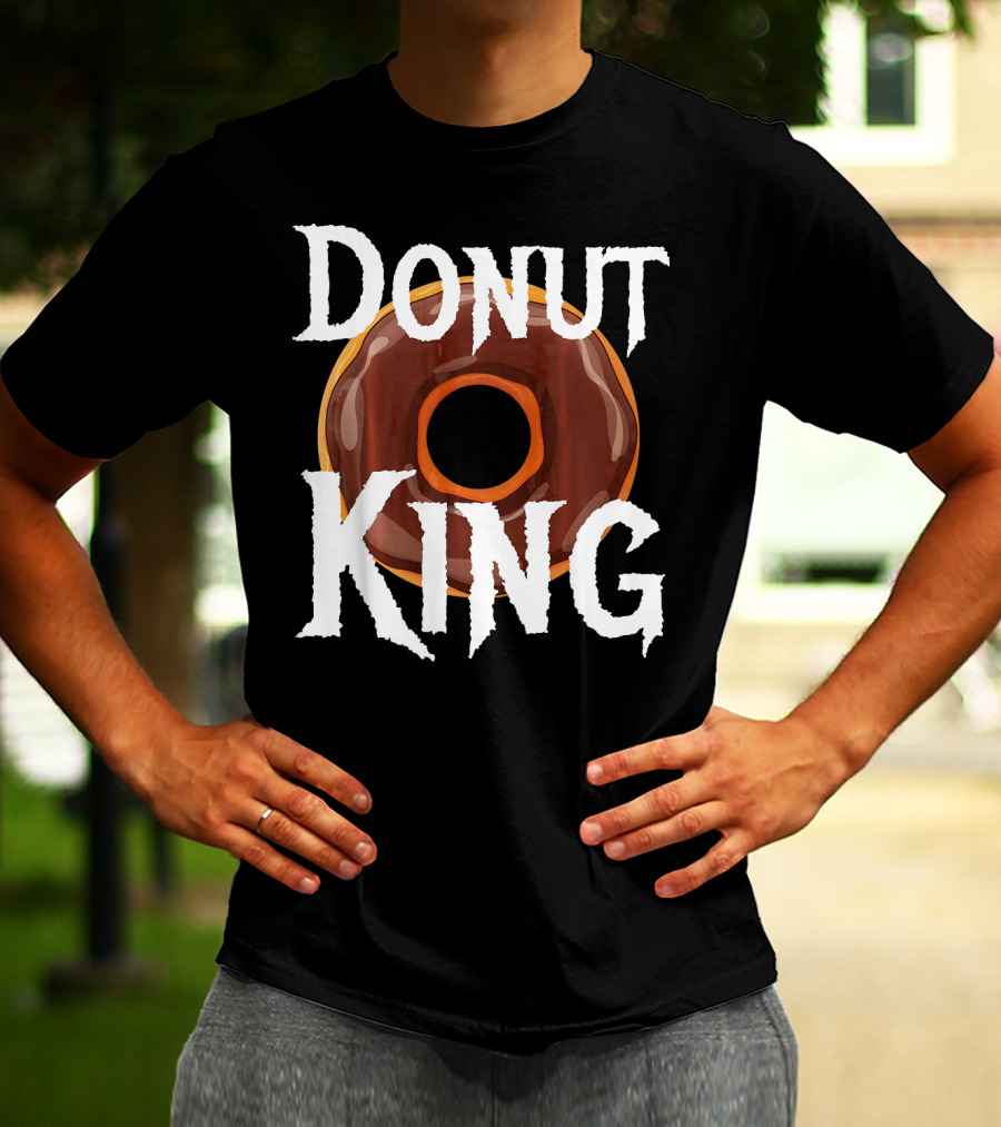 Donut King Food Lover Chocolate Glazed Enthusiast T-Shirt