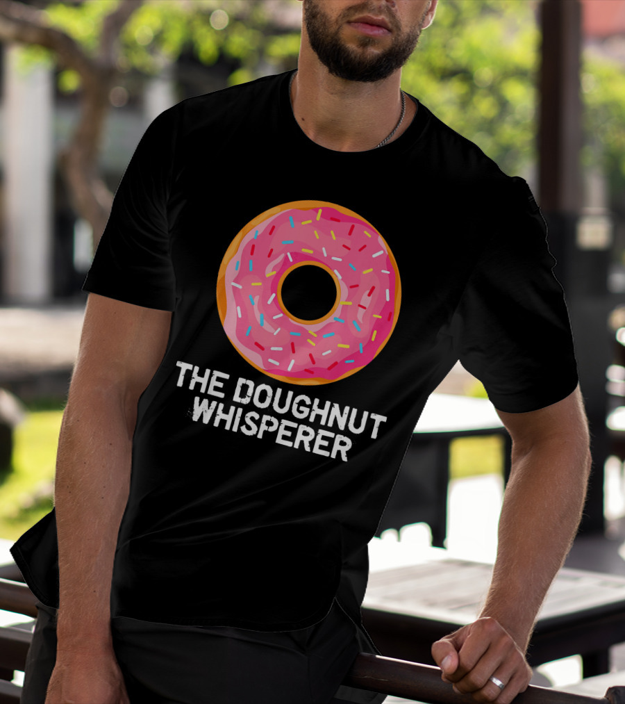 The Doughnut Whisperer Cool Pink Frosted Sprinkles T-Shirt