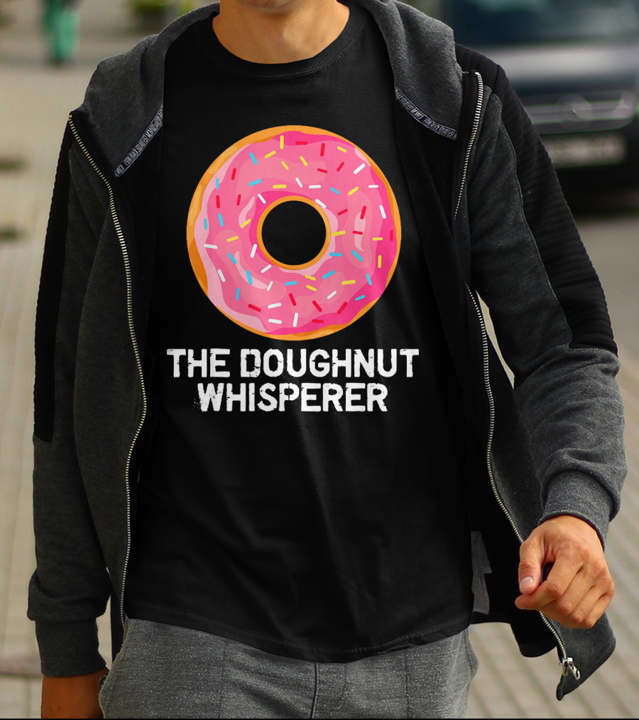The Doughnut Whisperer Cool Pink Frosted Sprinkles T-Shirt