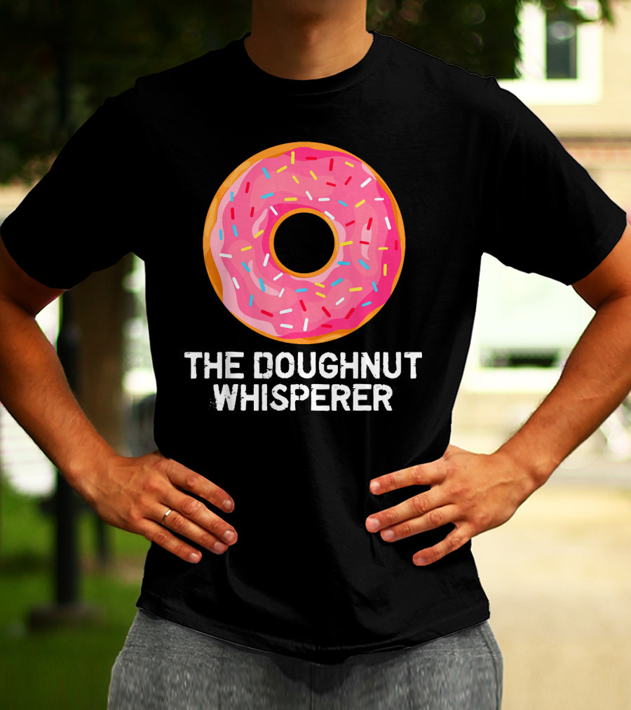 The Doughnut Whisperer Cool Pink Frosted Sprinkles T-Shirt