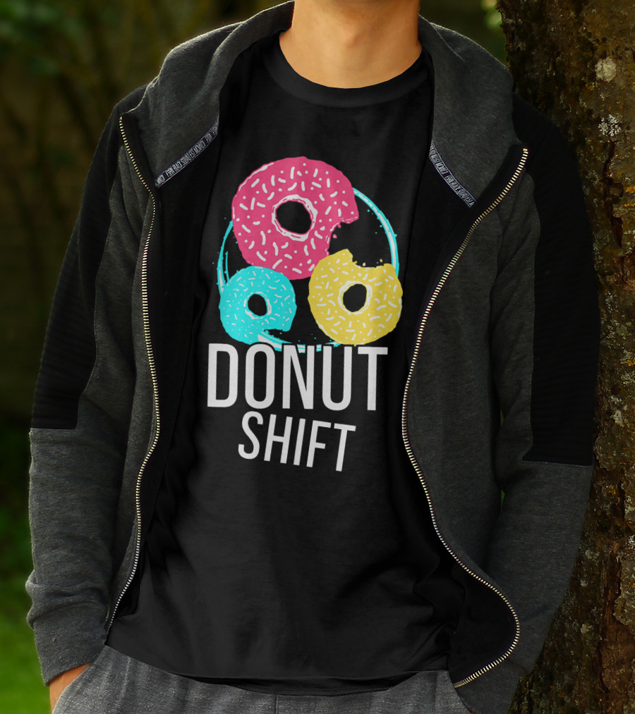 Donut Shift MTTF Associates Doughnut Vibrant Trio T-Shirt
