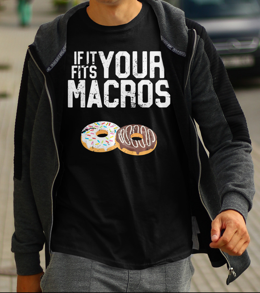 If It Fits Your Macros Donuts Intermittent Fasting Diet T-Shirt