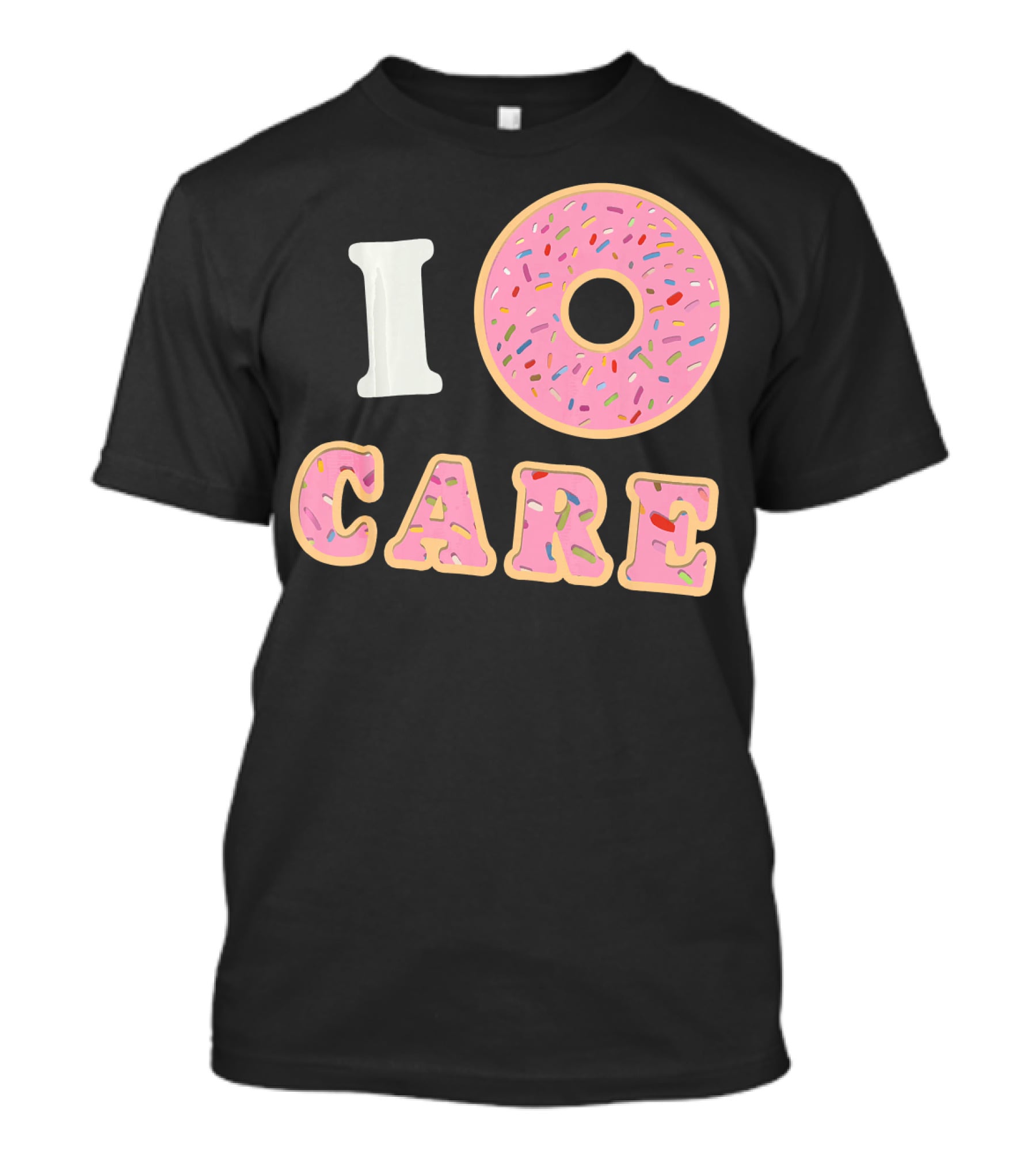 I Donut Care Funny Cool Sprinkles Doughnut T-Shirt
