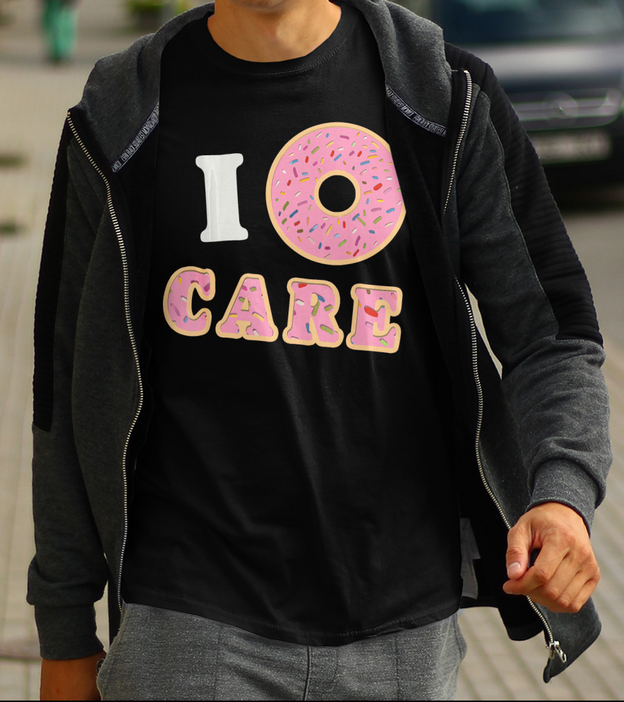 I Donut Care Funny Cool Sprinkles Doughnut T-Shirt