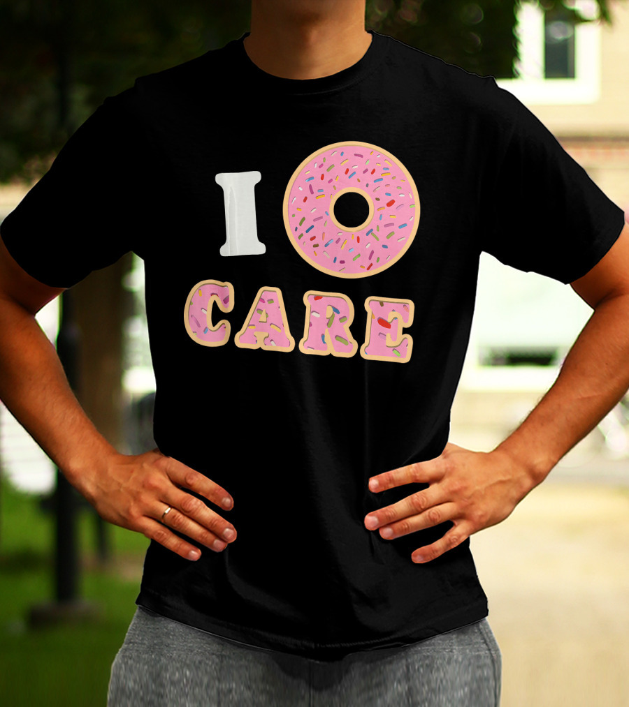 I Donut Care Funny Cool Sprinkles Doughnut T-Shirt