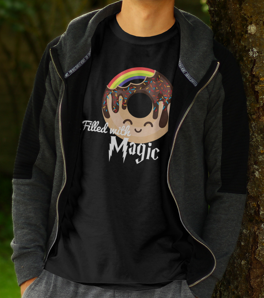 Magic Rainbow Choc Donut Filled With Magic T-Shirt