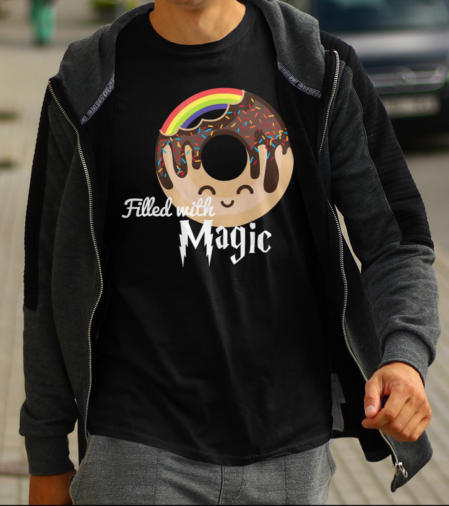 Magic Rainbow Choc Donut Filled With Magic T-Shirt