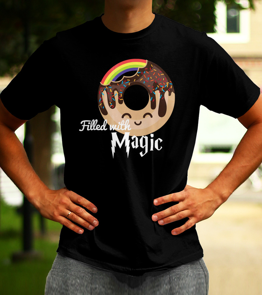 Magic Rainbow Choc Donut Filled With Magic T-Shirt