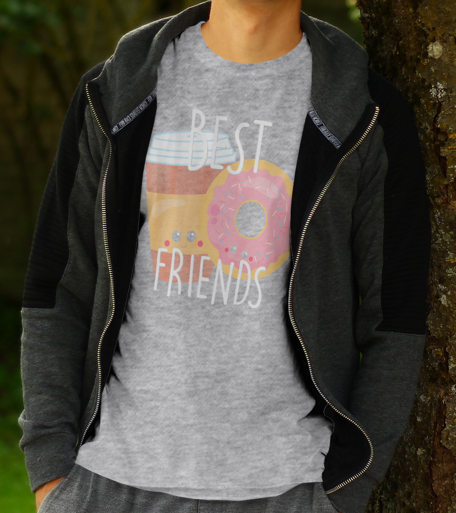 Best Friends Coffee And Donut Perfect Pairing T-Shirt