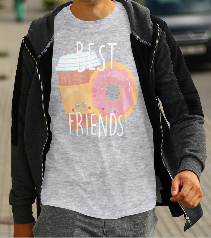 Best Friends Coffee And Donut Perfect Pairing T-Shirt