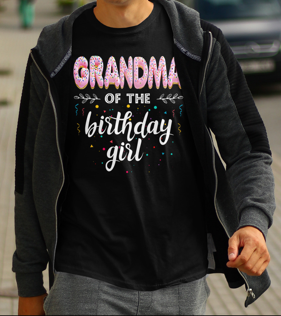 Grandma Of The Birthday Girl Donut B Day T-Shirt