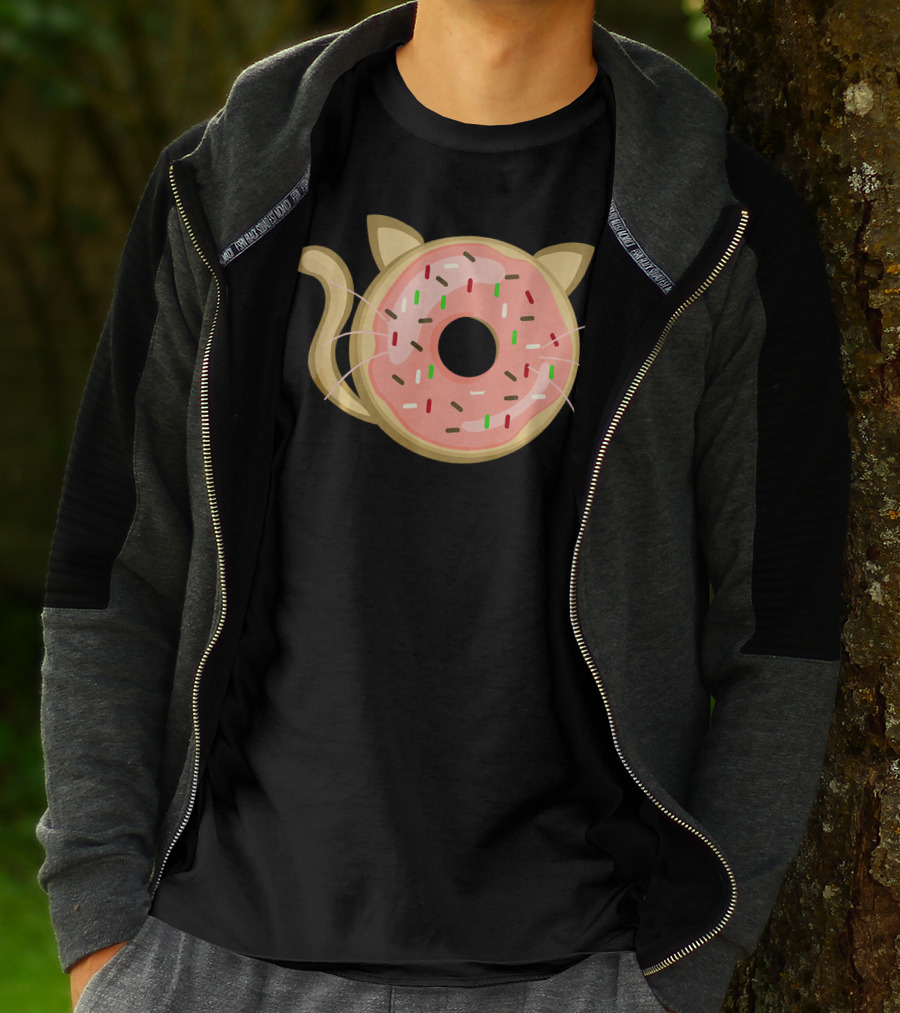 Funny Donut Cat Birthday Sprinkle Kitty T-Shirt