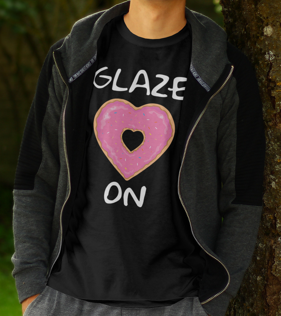 Bakers Dozen Glaze On Donut Heart T-Shirt