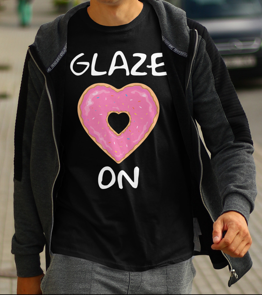 Bakers Dozen Glaze On Donut Heart T-Shirt
