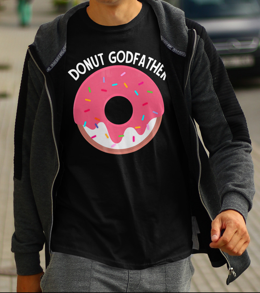 DONUT GODFATHER SPRINKLES PINK DONUT T-Shirt
