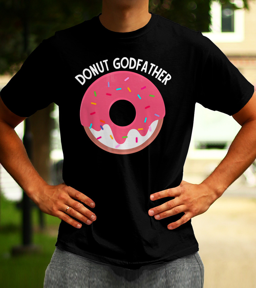 DONUT GODFATHER SPRINKLES PINK DONUT T-Shirt