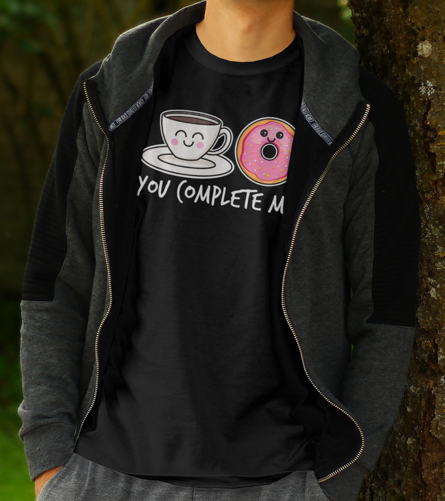You Complete Me Kawaii Donut Tea Coffee T-Shirt