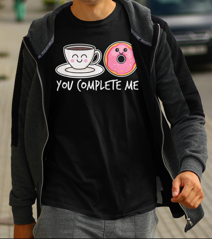 You Complete Me Kawaii Donut Tea Coffee T-Shirt