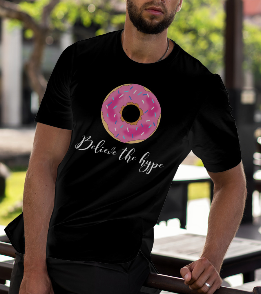 Believe The Hype Donut Sprinkles Pink T-Shirt