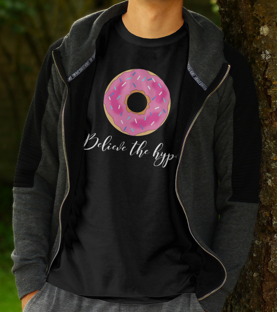 Believe The Hype Donut Sprinkles Pink T-Shirt