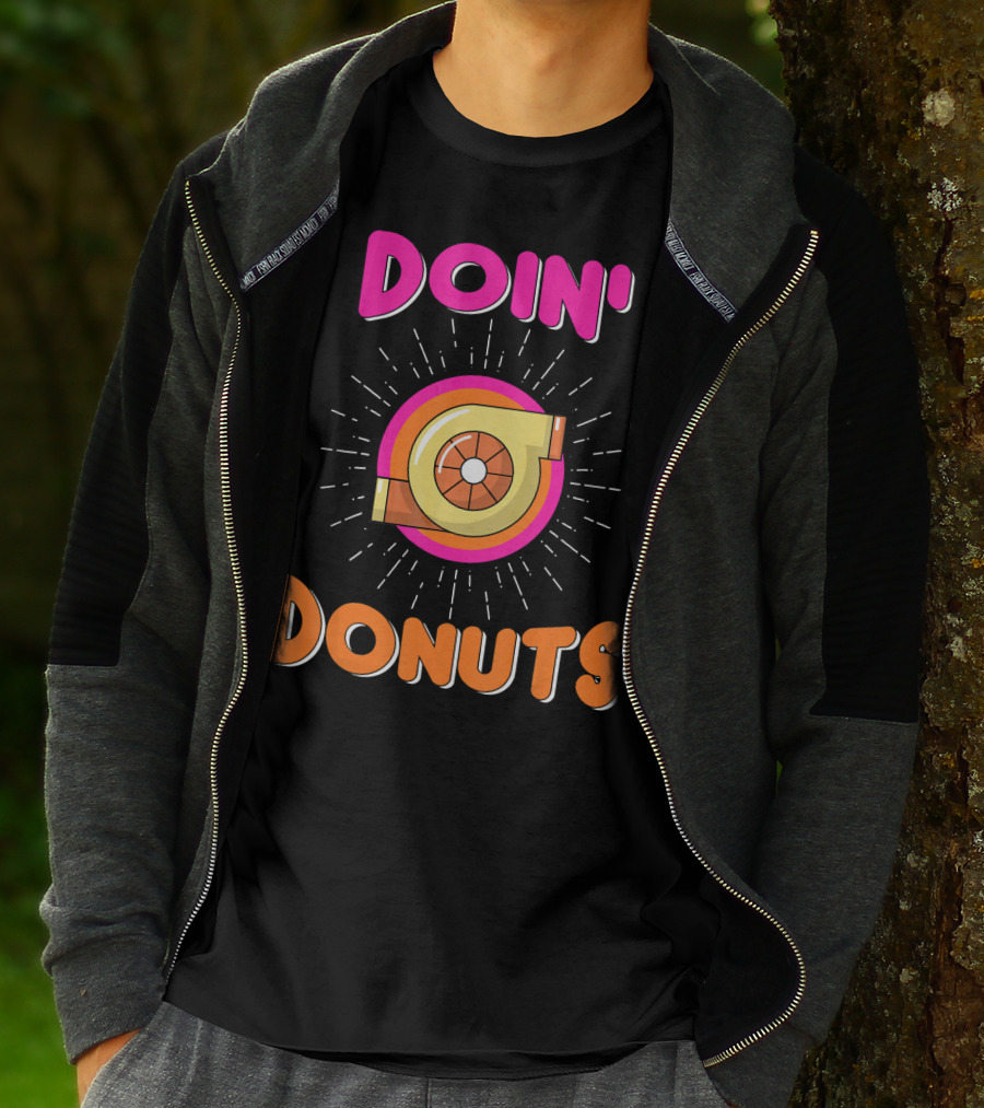 Doin Donuts Drift Racing Car Enthusiast Turbocharger Wheel T-Shirt