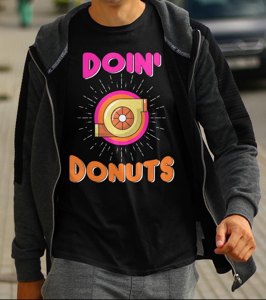 Doin Donuts Drift Racing Car Enthusiast Turbocharger Wheel T-Shirt