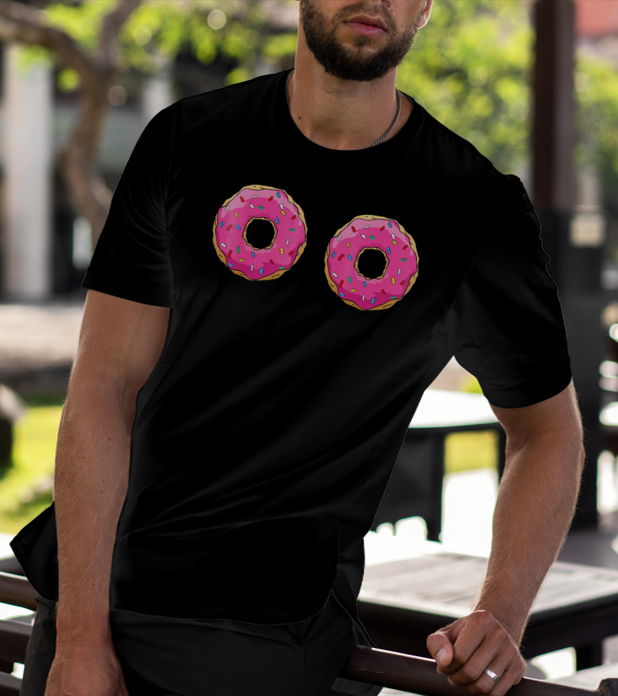 Funny Pink Sprinkle Donut Doughnut T-Shirt