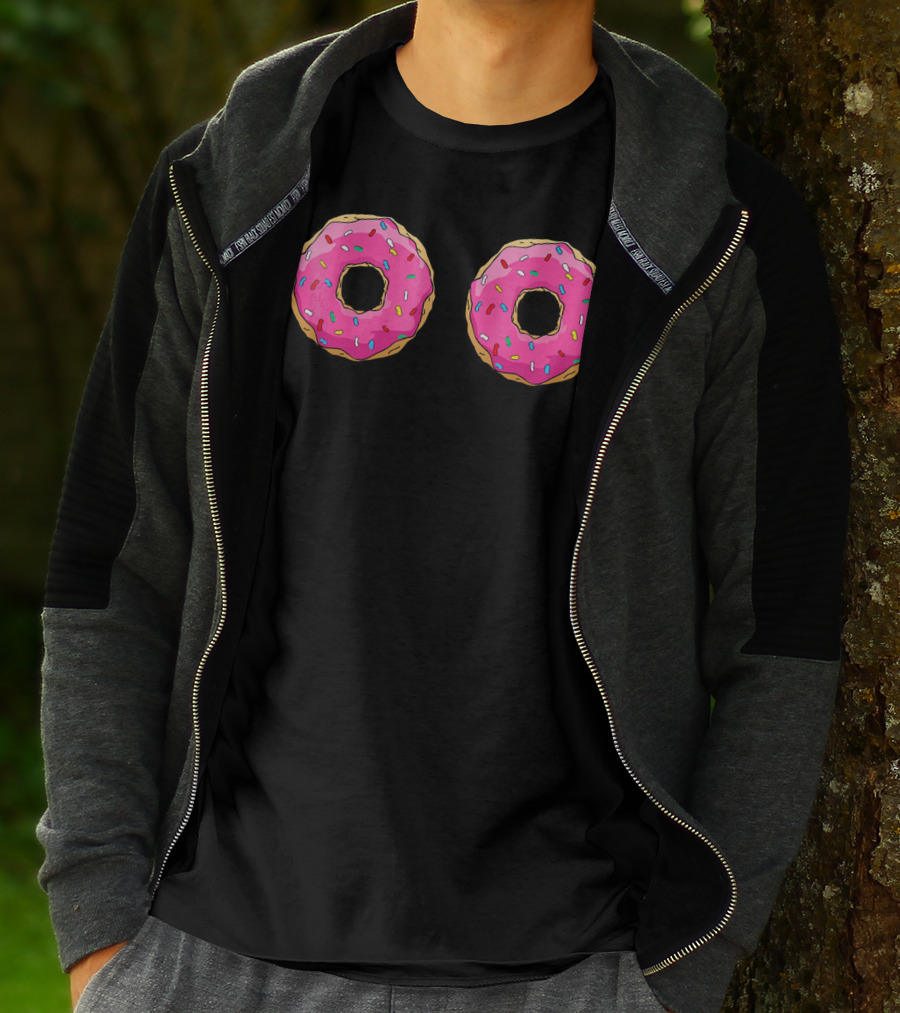 Funny Pink Sprinkle Donut Doughnut T-Shirt