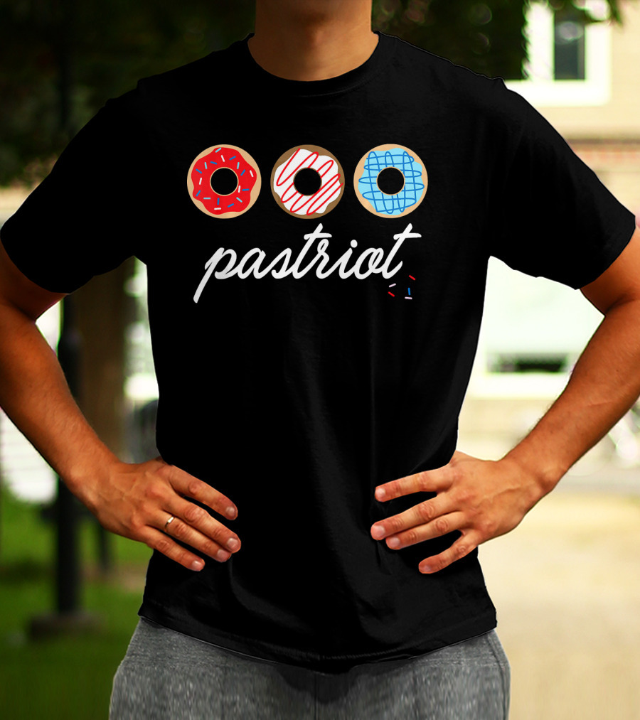 USA Pastriot Donuts Red White Blue T-Shirt