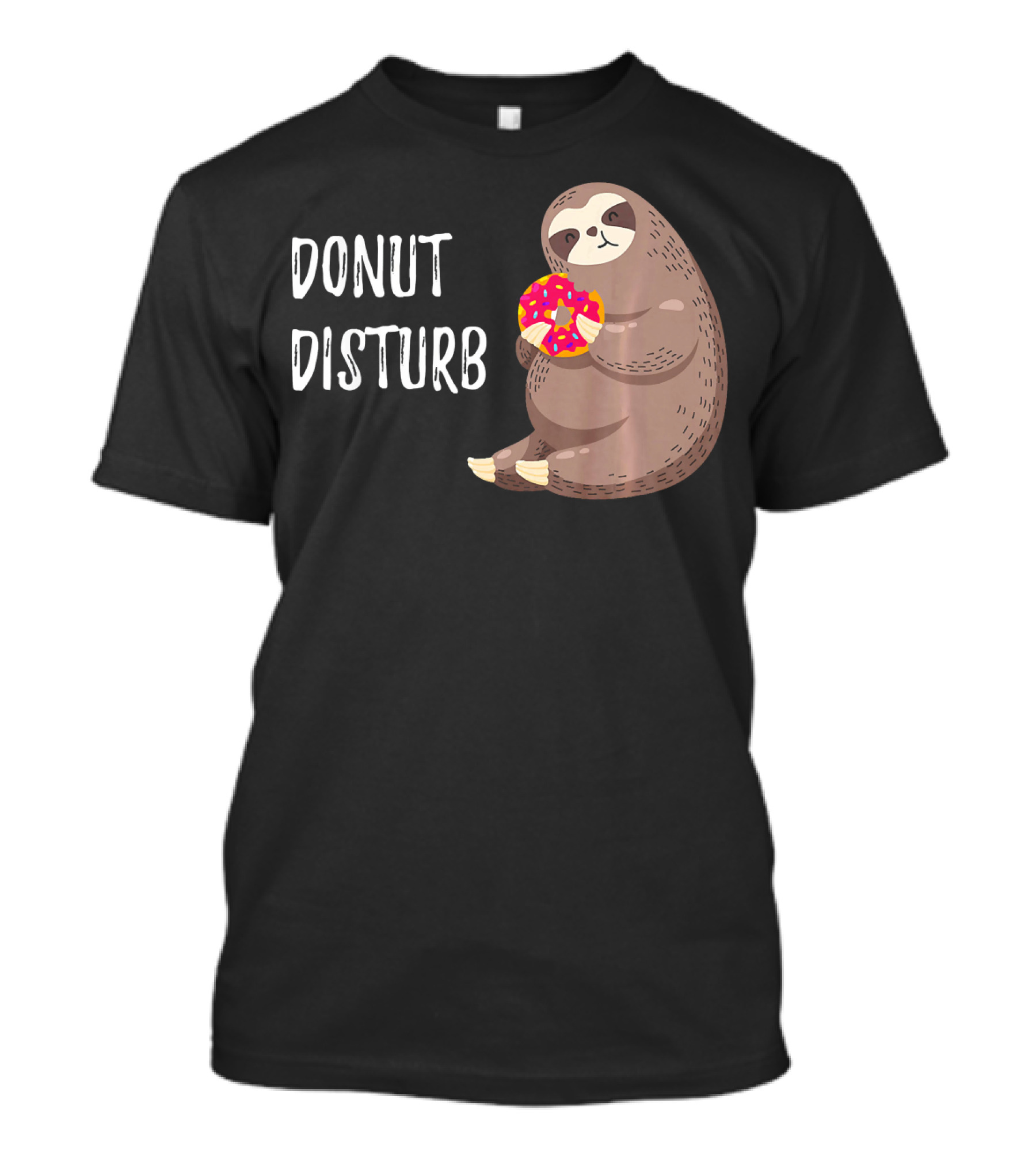 Donut Disturb Cute Sloth Eating A Donut T-Shirt