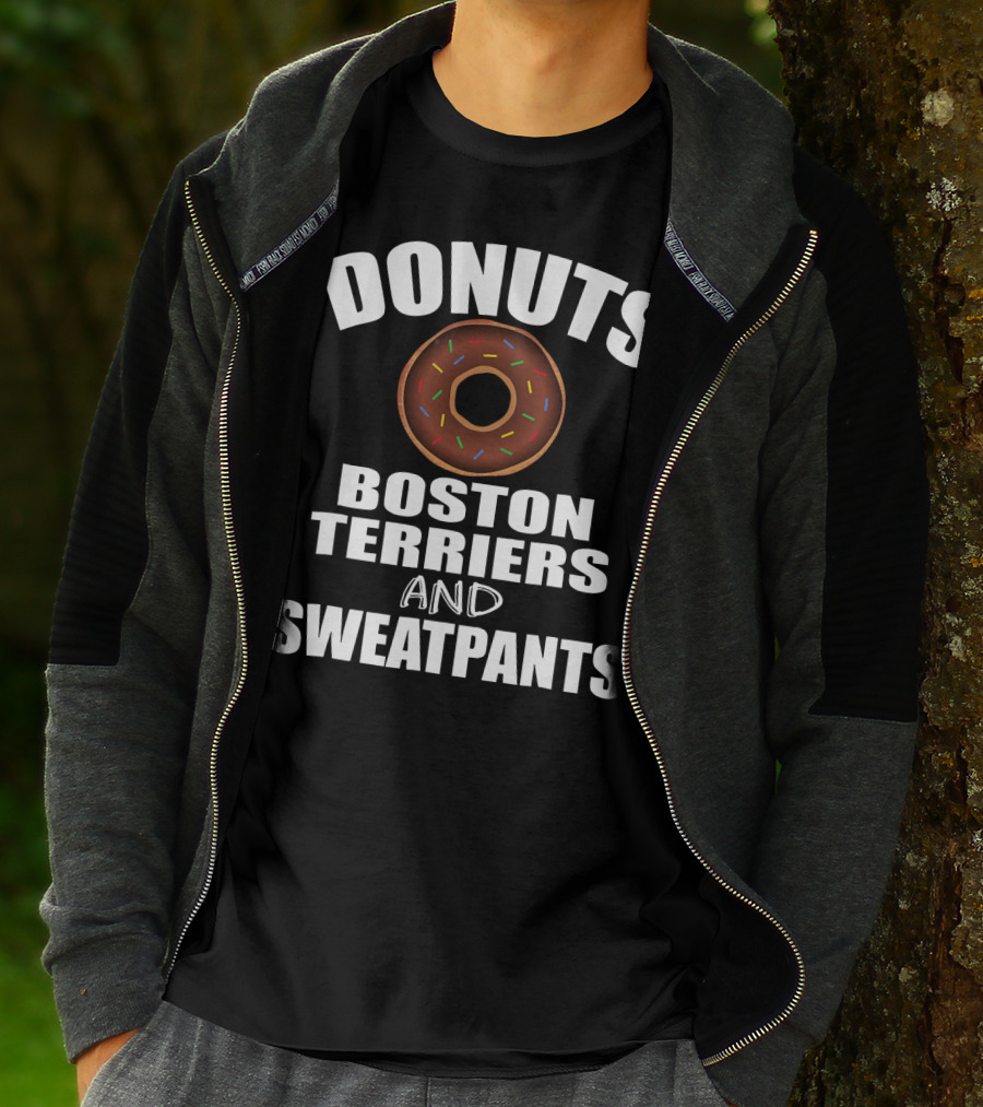 DONUTS BOSTON TERRIERS AND SWEATPANTS T-Shirt