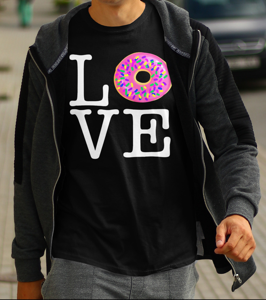 LOVE Donut Pink Sprinkles T-Shirt