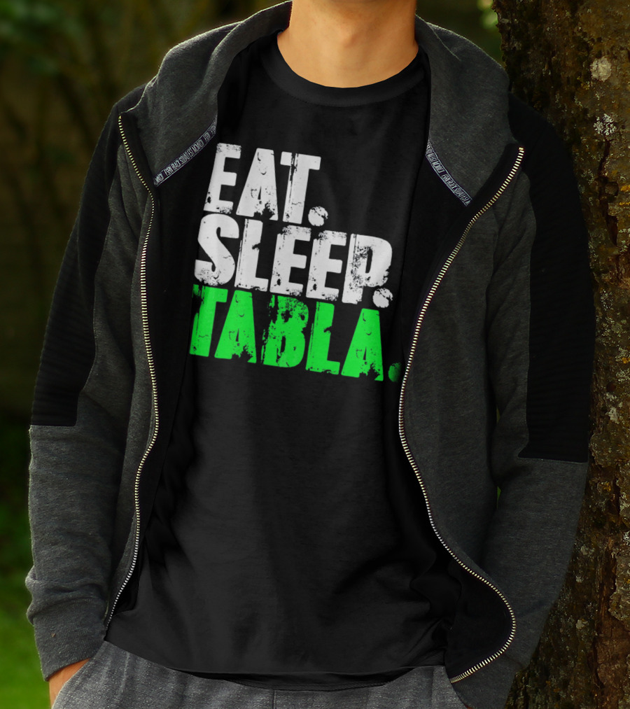 Eat Sleep Tabla Repeat Drum Lover Tabla Player Rhythm Passion T-Shirt