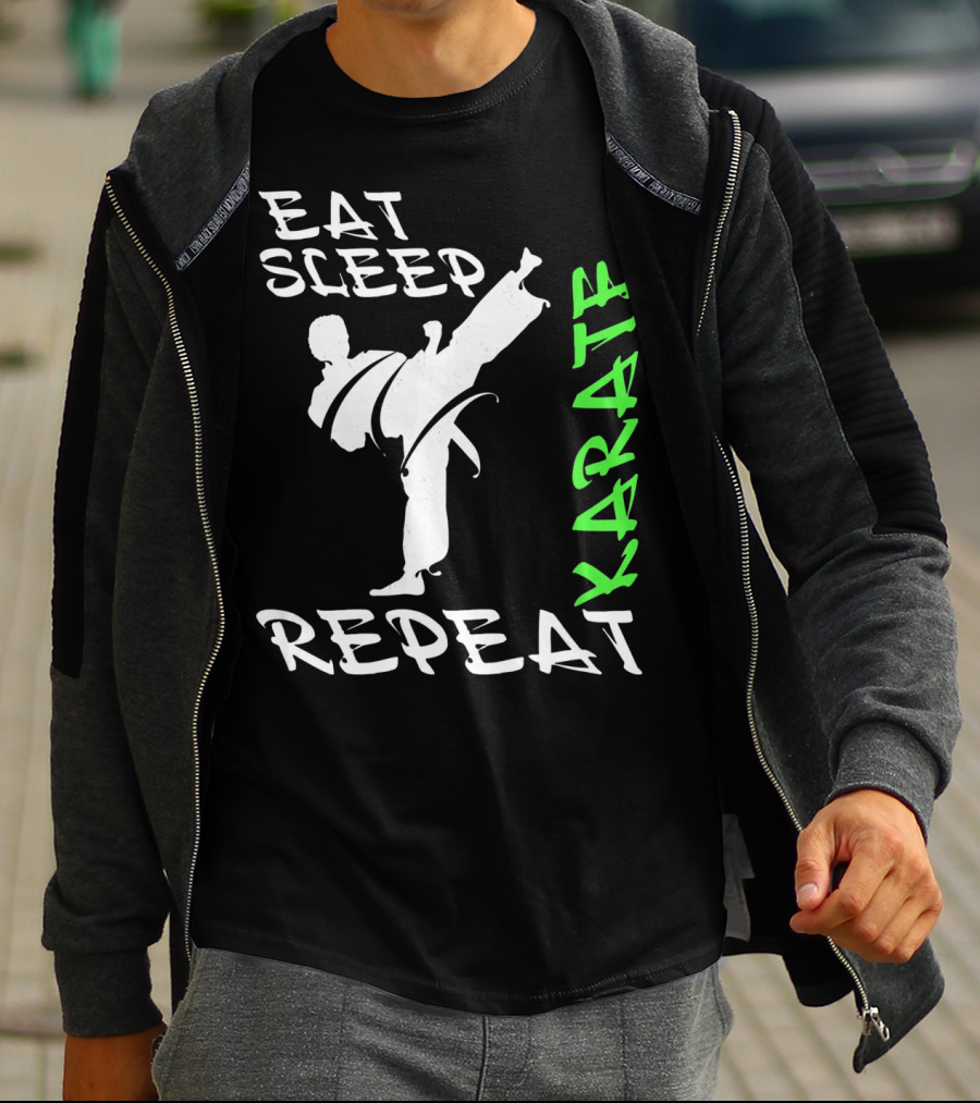 Eat Sleep Karate Repeat T-Shirt