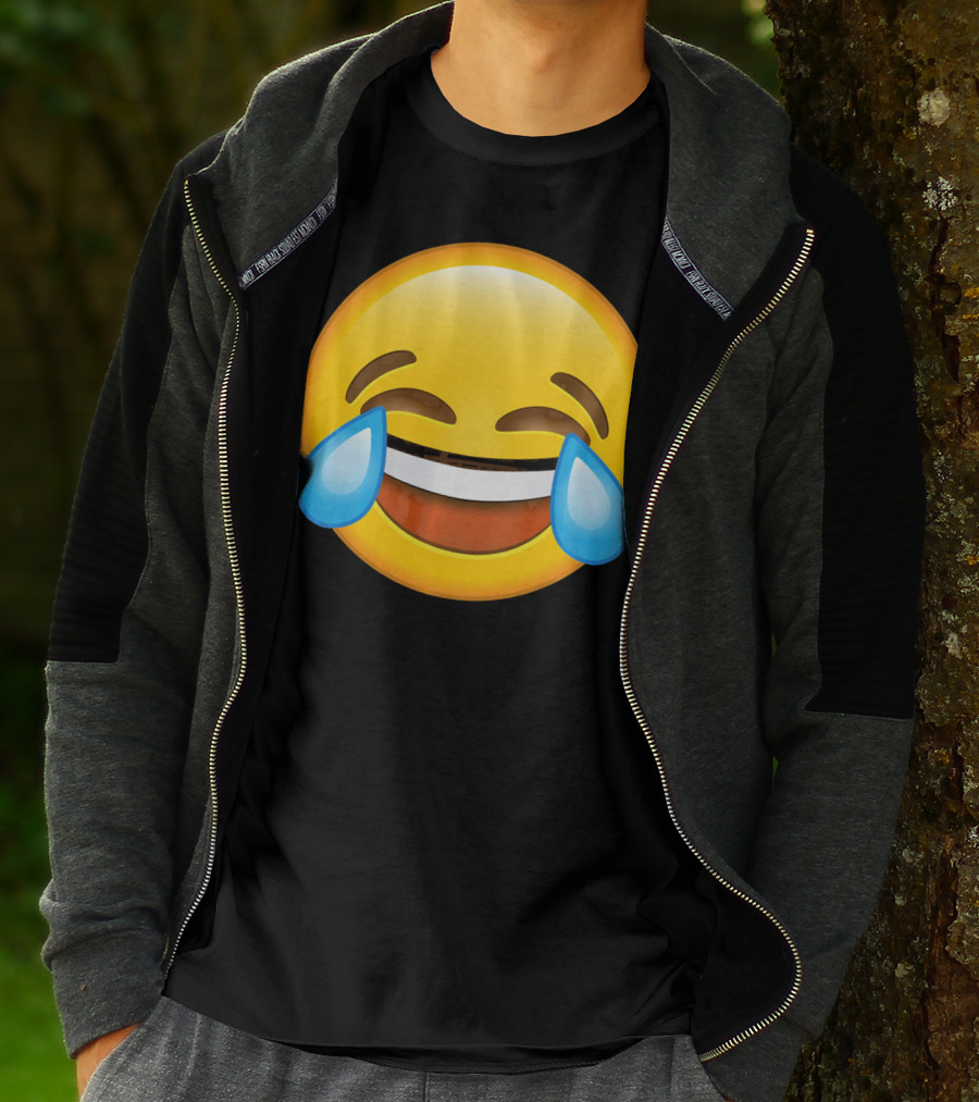 Funny Crying Tears Of Joy Laughing Emoji T-Shirt