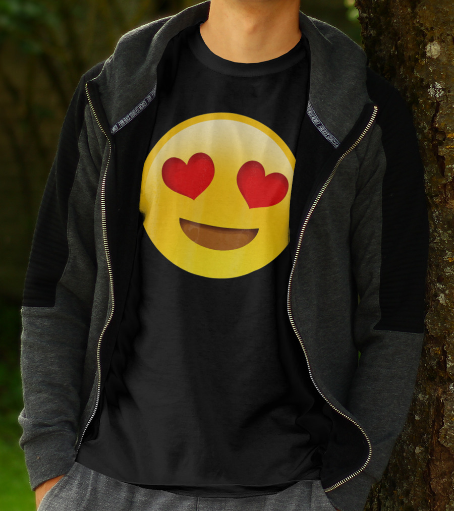 Emoji R Us Heart Eyes Smiley Love T-Shirt
