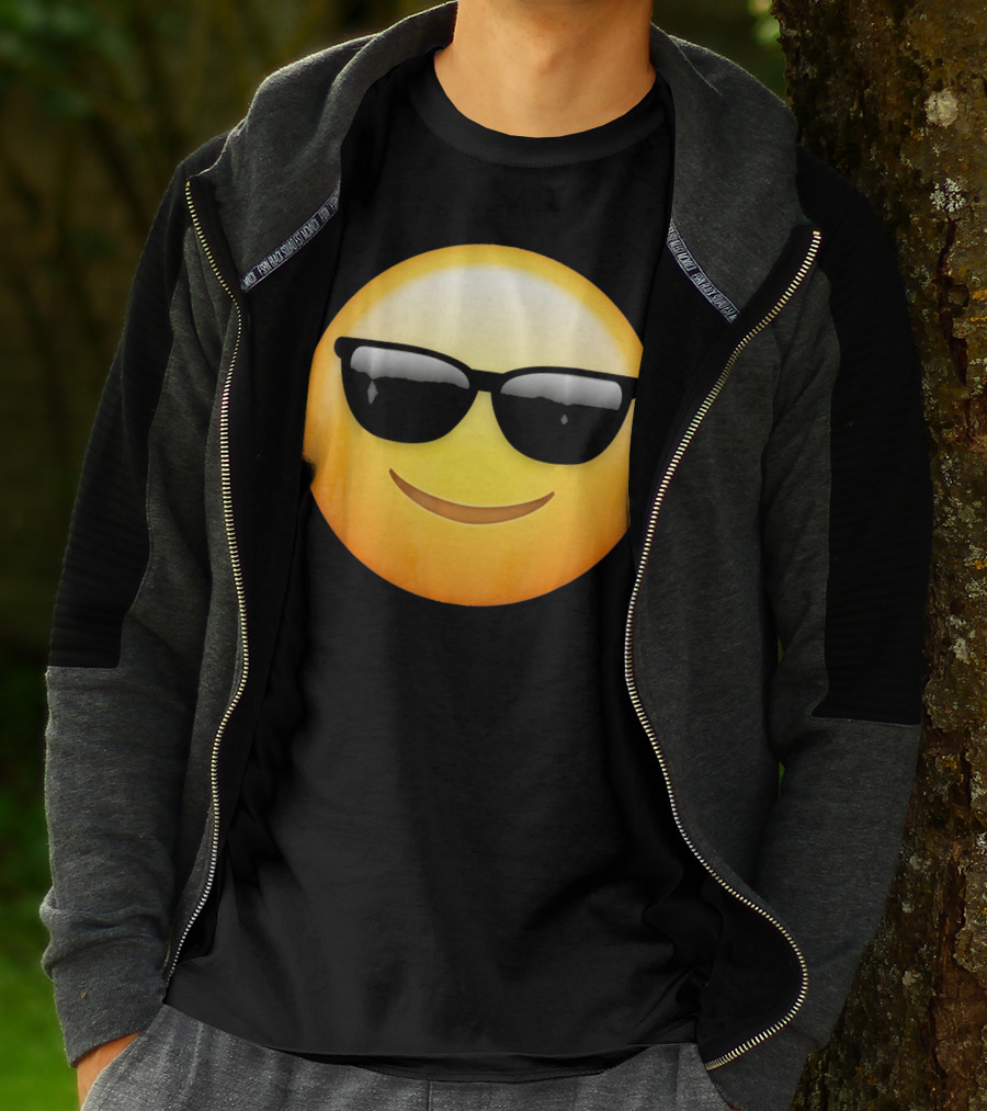 Sunglasses Emoji Cool Smiley Face T-Shirt