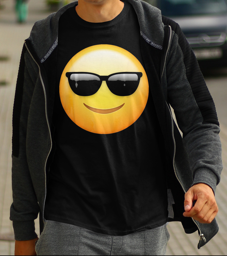 Sunglasses Emoji Cool Smiley Face T-Shirt